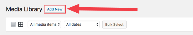 add new media button in wordpress
