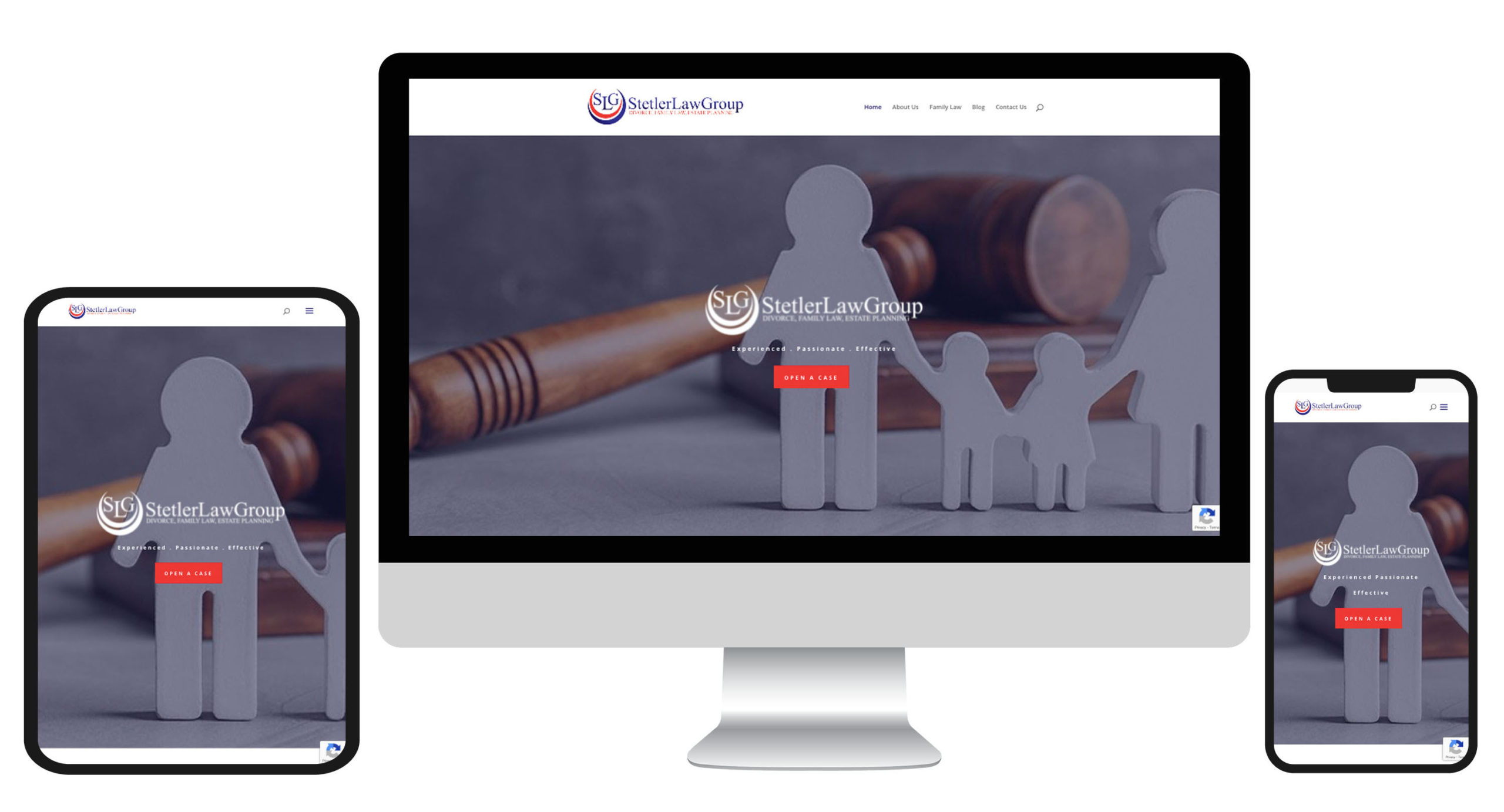 Stetler Law Group responsive website mockup